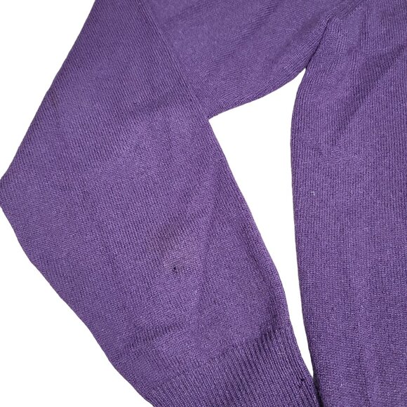 Saks Fifth Avenue  Todd & Duncan Purple Scottish Cashmere Half-Zip Sweater L men - Picture 8 of 8